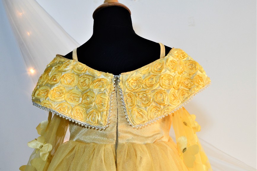 DSC 0070 1 TBT Off-Shoulder Butterfly Winged Gown- Yellow
