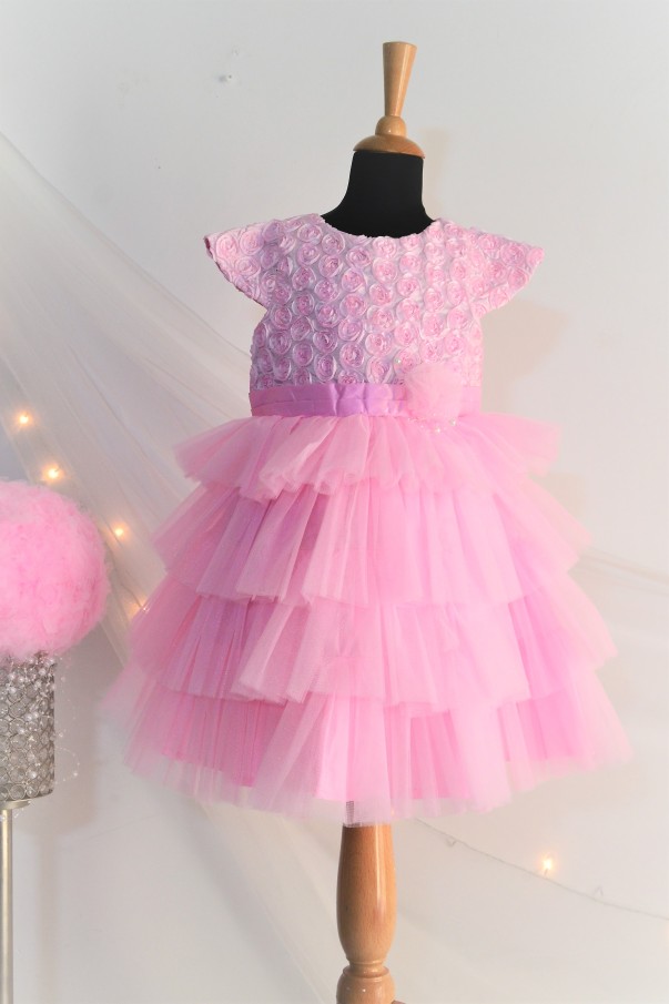 DSC 0097 TBT Rose Fluff Ball Dress- Pink
