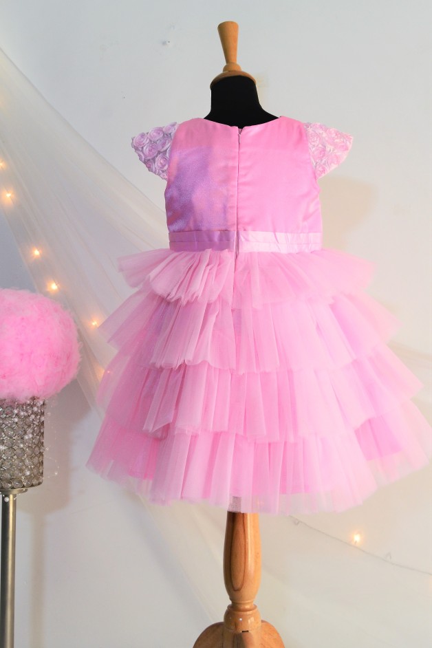 DSC 0103 TBT Rose Fluff Ball Dress- Pink