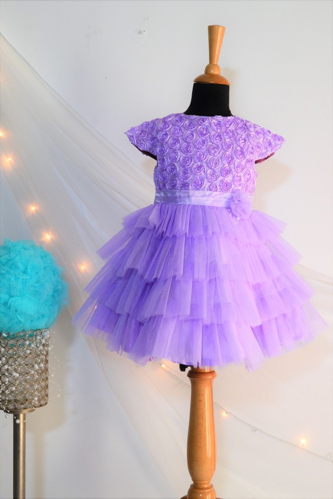DSC 0117 TBT Rose Fluff Ball Dress - Purple