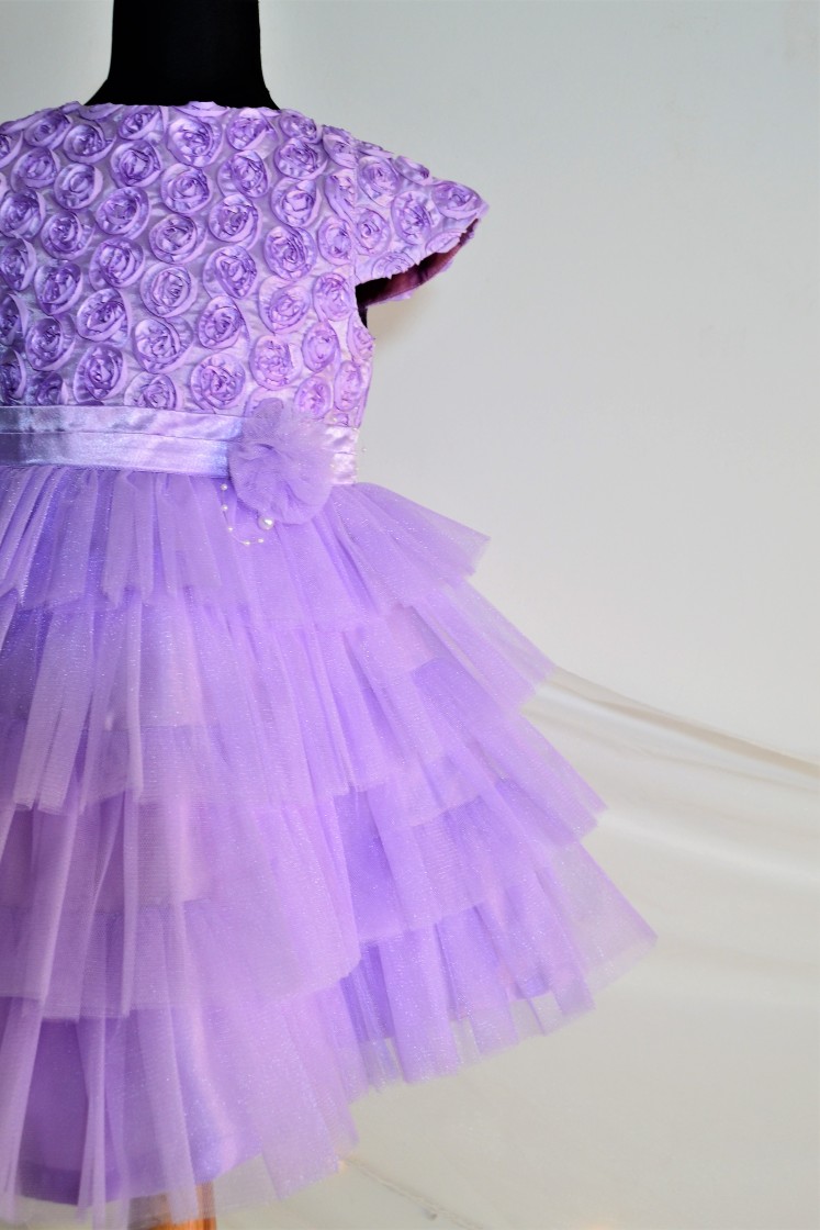 DSC 0120 1 TBT Rose Fluff Ball Dress - Purple