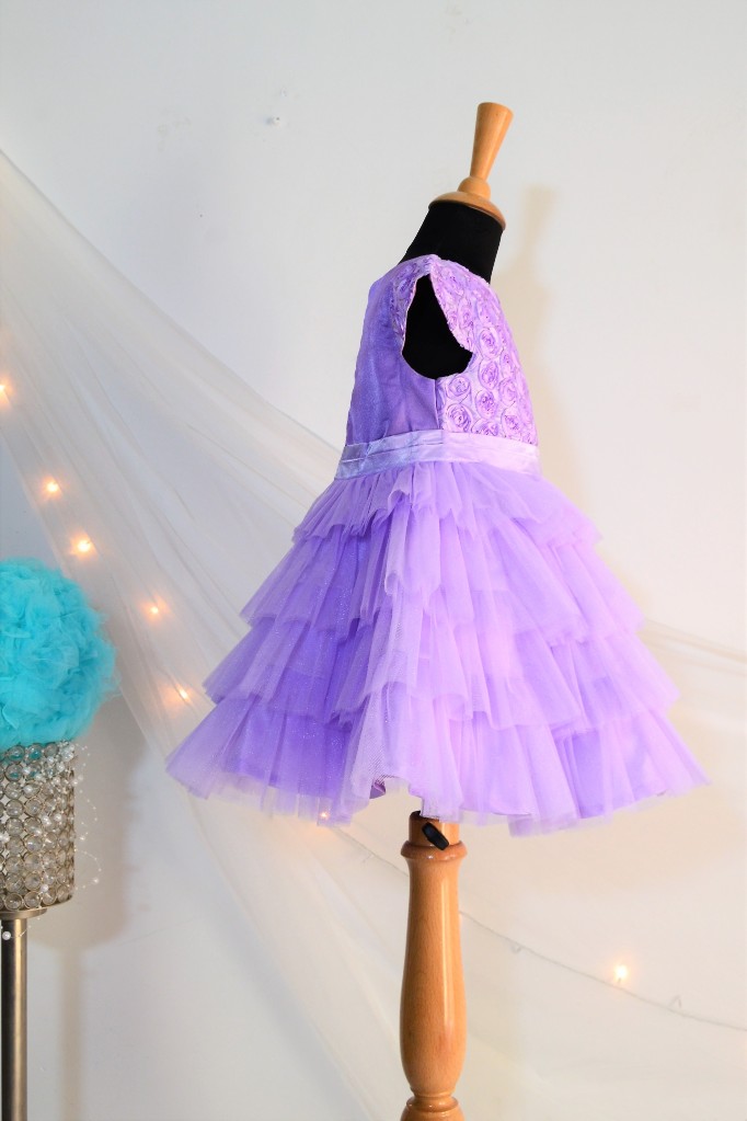 DSC 0121 TBT Rose Fluff Ball Dress - Purple