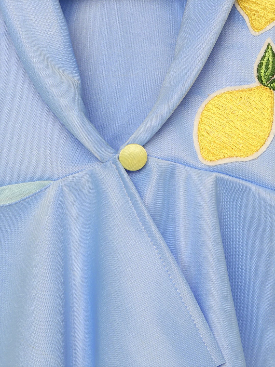 9 2 Gown with Lemon Embroided Patch and Peplum Jacket