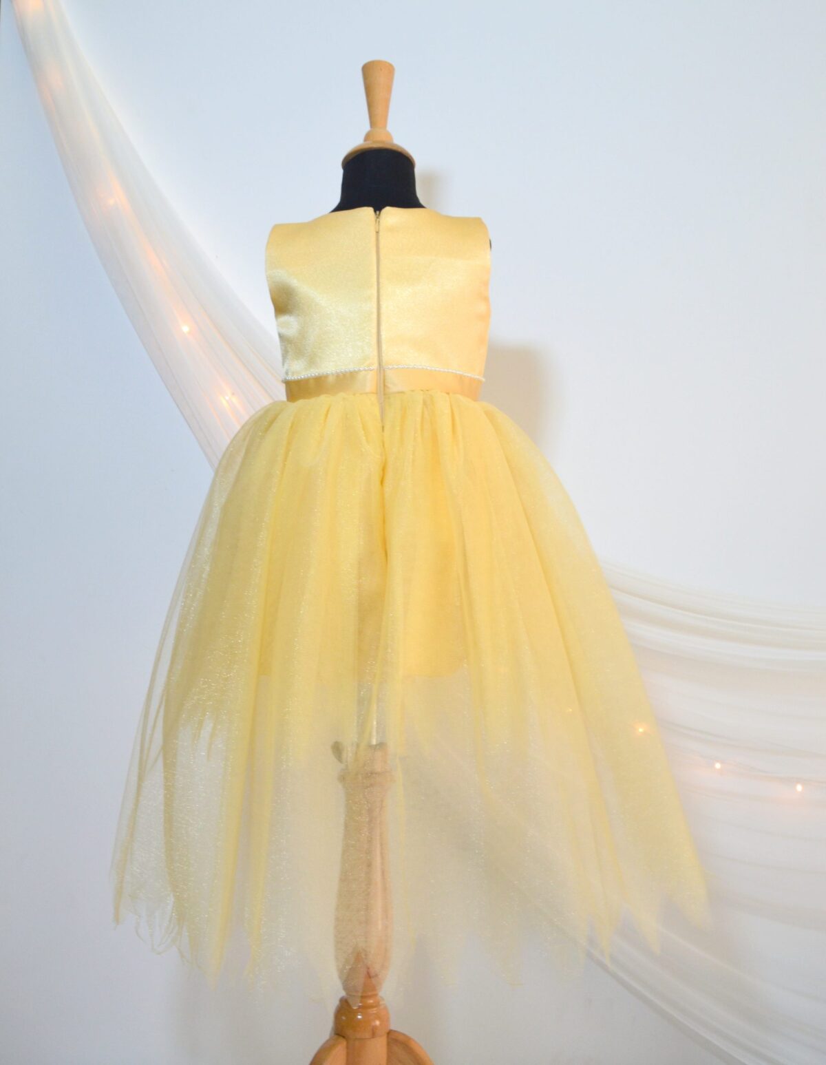 DSC 0039 scaled High-Low Bow Dress- Golden Yellow