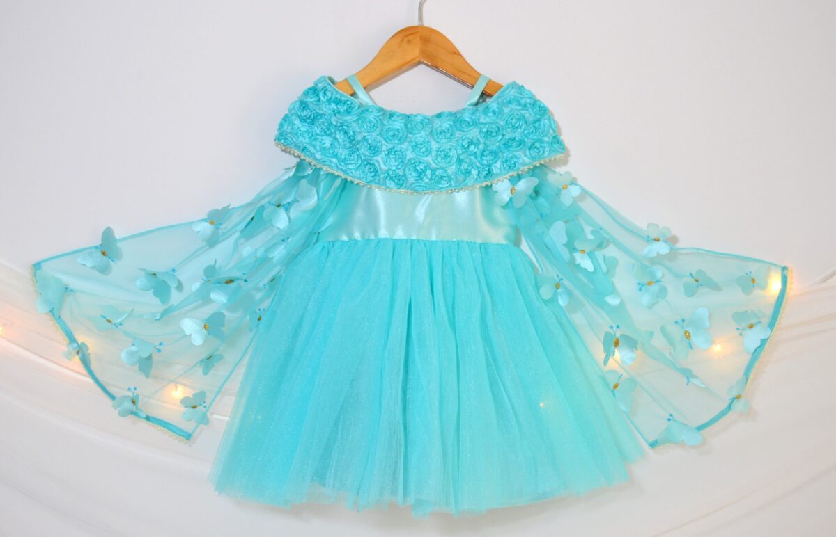 DSC 0061 scaled Butterfly Wing Birthday Gown- Blue
