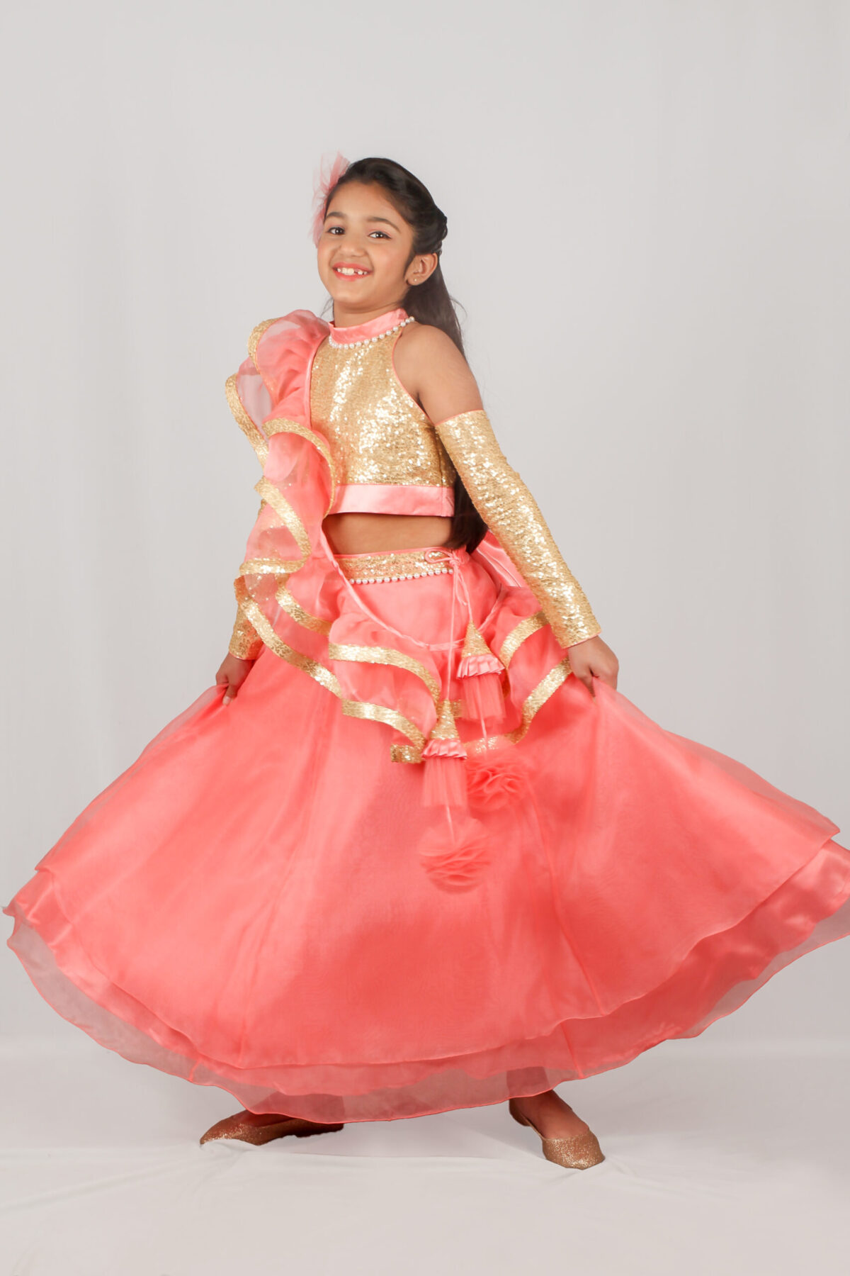 IMG 9988 3 scaled Blush Pink Princess style Lehenga Choli with Potli Bag