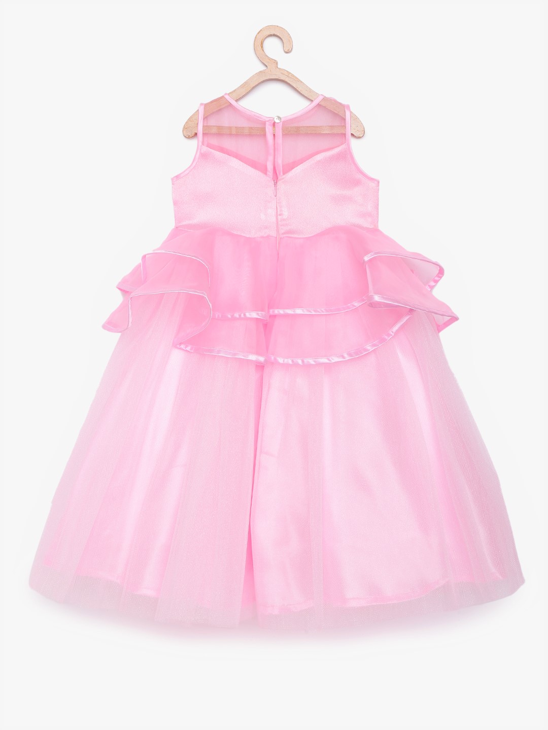 2 12 Big Sister Pink Ruffle Gown