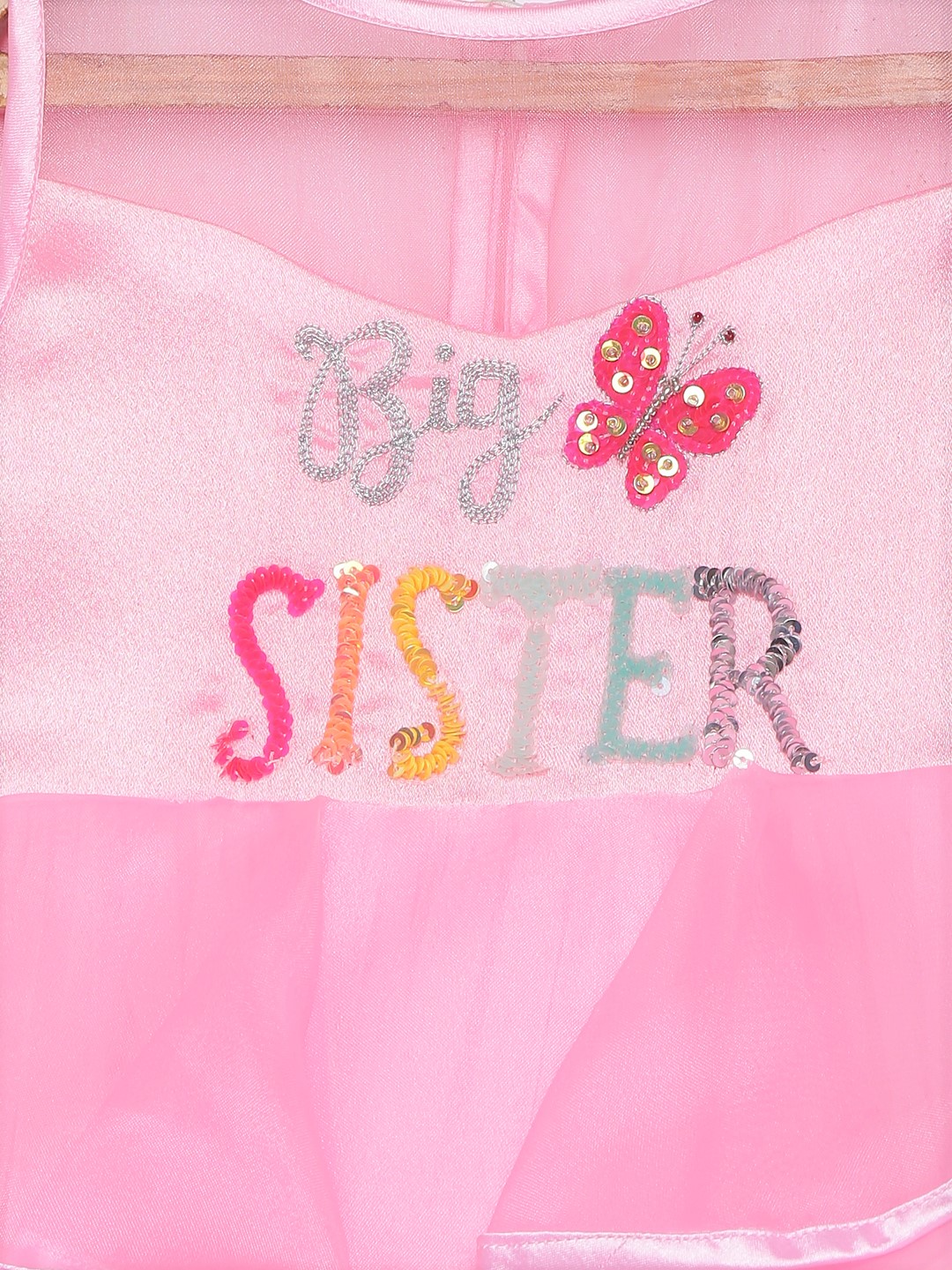 3 13 Big Sister Ruffle Gown - Pink