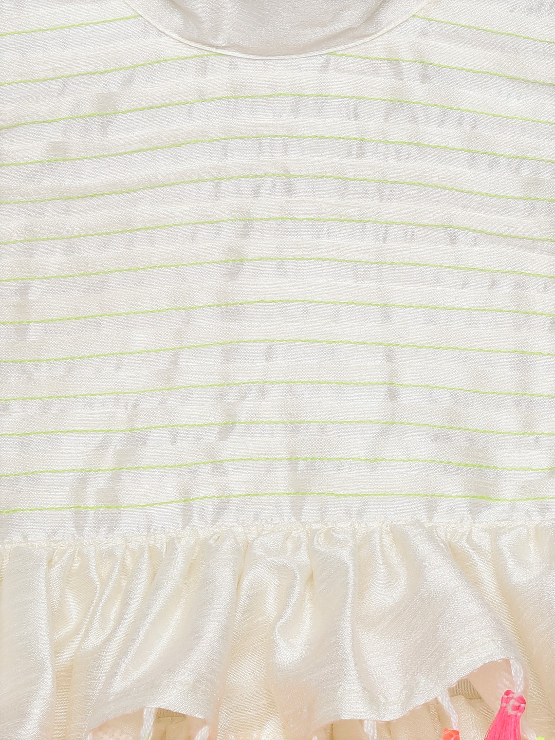 3 1 White tassel tiered Dress
