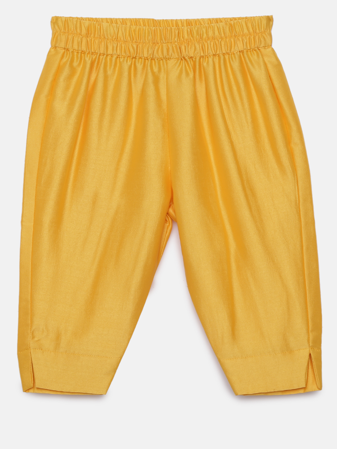 6 2 One shoulder yellow ruffle kurta with pants