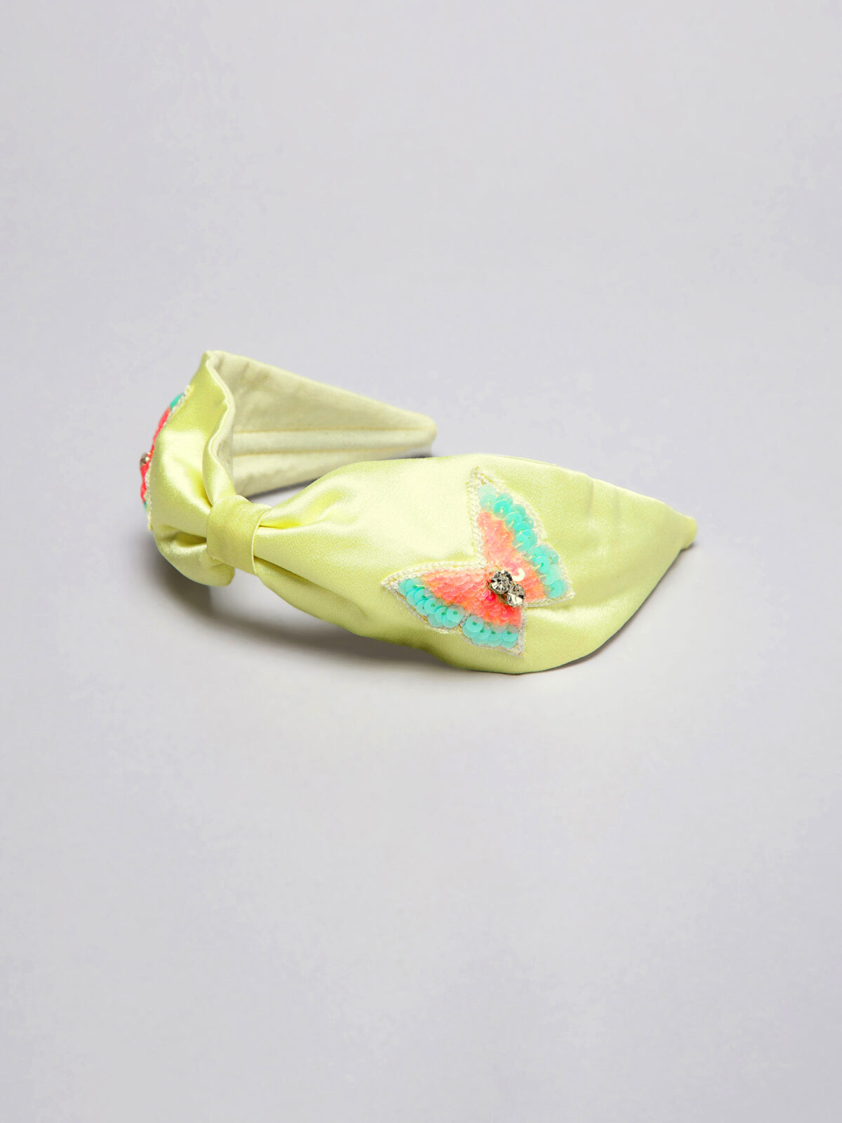 YellowButterflyHB Yellow Butterfly Hand Embroidered Hairband