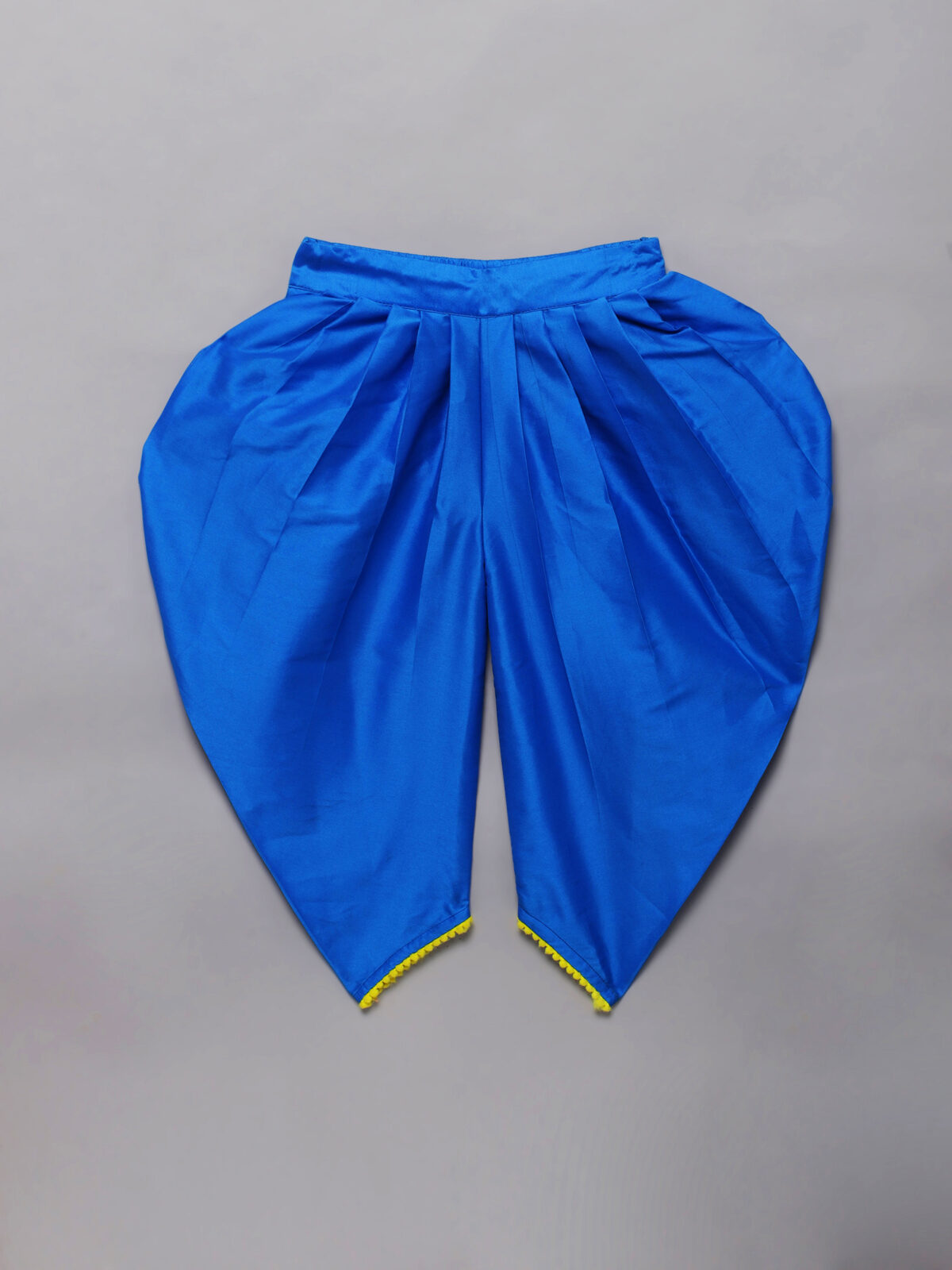 4 2 Blue Organza Dhoti Set